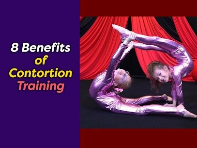 Image of kids training for contortion. Photo for Cirque Art Studio, North Miami Beach, FL.